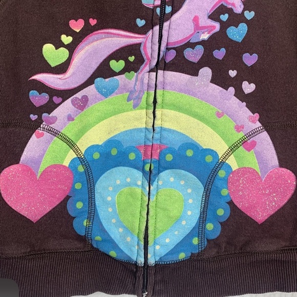 Horseland Jerry Leigh Girls Medium brown zip up vtg *ISSUES READ DESCRIPTION* - Picture 5 of 12